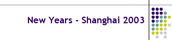 New Years - Shanghai 2003